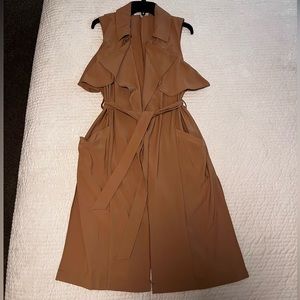 Tan overcoat/vest